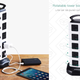 JackyLED 18-Outlet Vertical Power Strip | $25 | Amazon | Promo code LTC9MR54